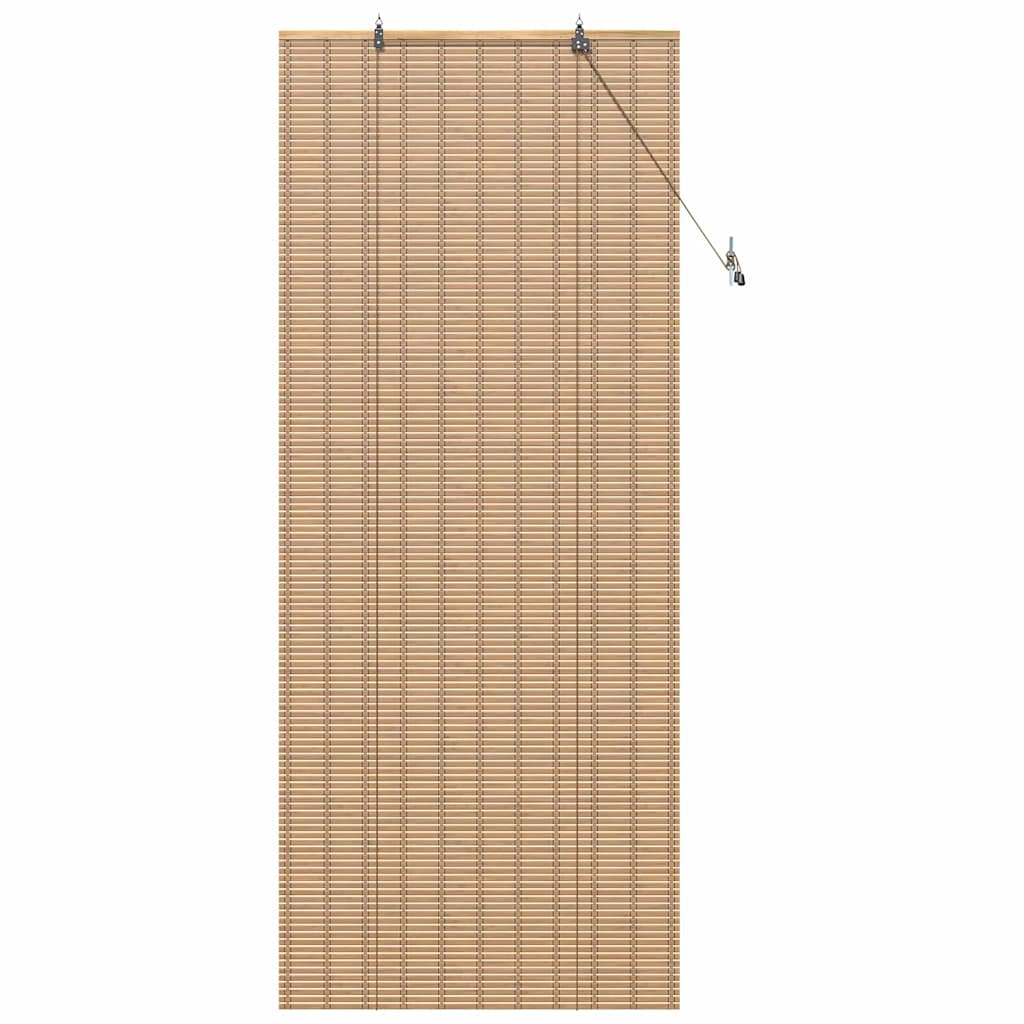 Roller Blind Other Manual Light Brown 90 x 220 cm Bamboo